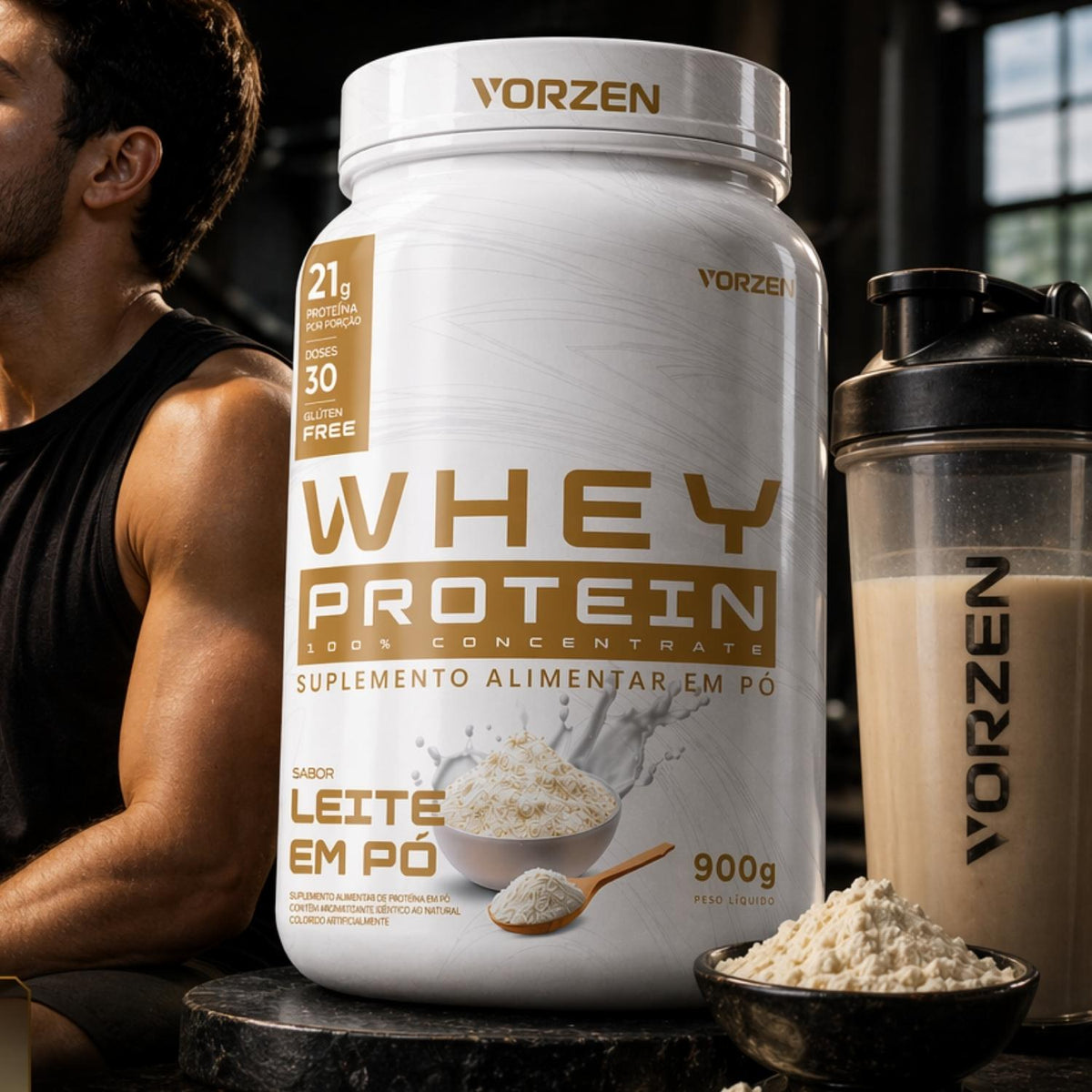 Combo Ganho de Massa | Whey Protein 900g + Creatina 300g
