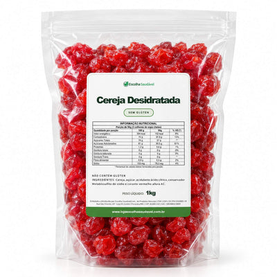 Cereja Desidratada Glaceada