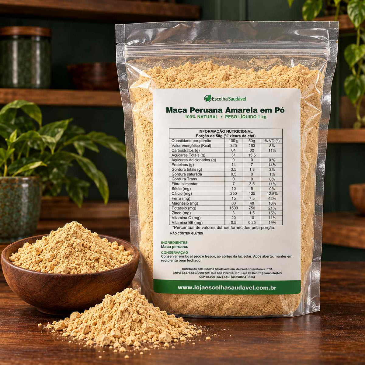 Maca Peruana Amarela em Pó