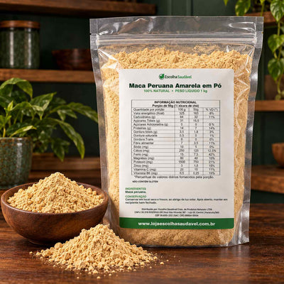 Maca Peruana Amarela em Pó