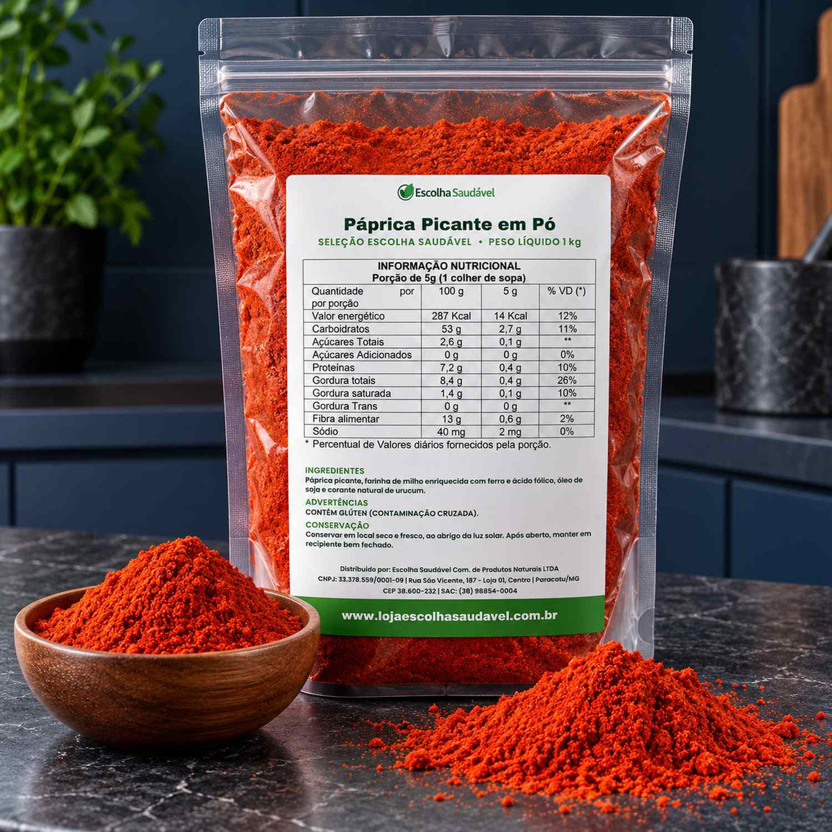 Páprica Picante em Pó