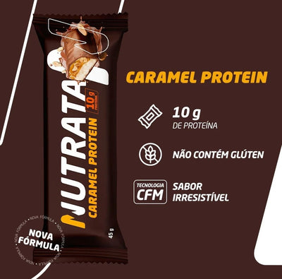 Barra de Proteina Caramel 45g Nutrata