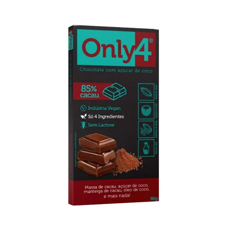 Barra de Chocolate Only4 80g (Vegano)