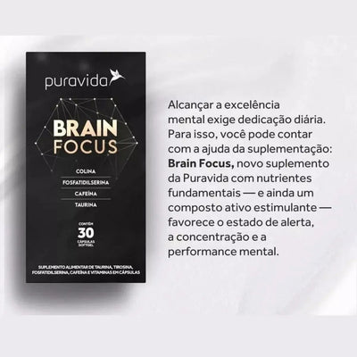 Brain Focus 30 Cápsulas Pura Vida