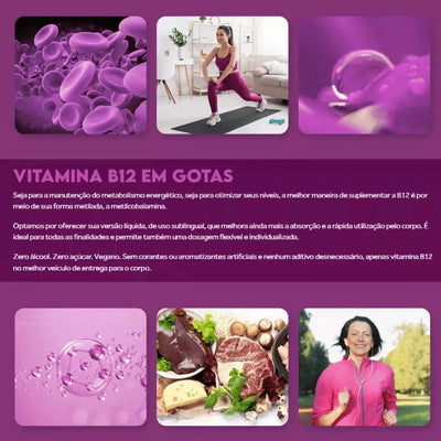 Bio Vitamina B12 Frutas Vermelhas 20ml Pura Vida