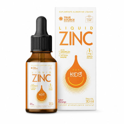 Zinco Liquido em Gotas for Kids Morango 30ml True Source