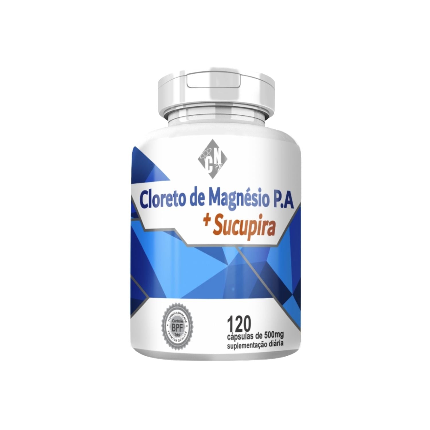 Cloreto De Magnésio PA + Sucupira 500mg 120 Cápsulas Ciência da Natureza