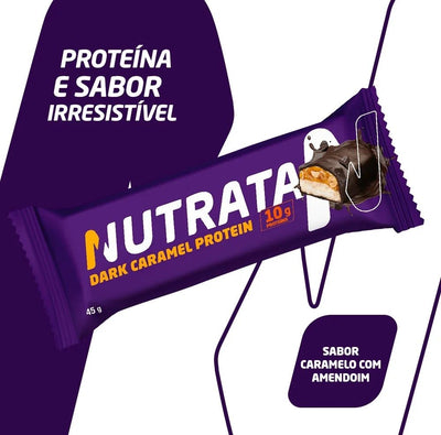 Barra de Proteina Caramel 45g Nutrata