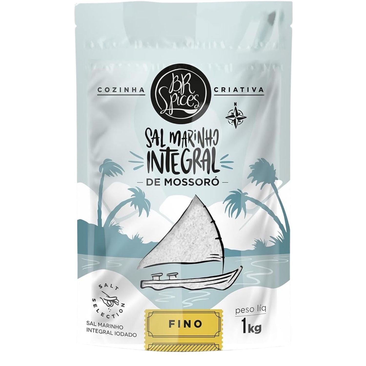 Sal Marinho Mossoró 1kg Br Spices