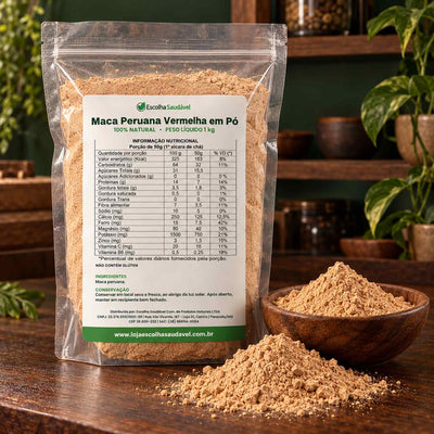 Maca Peruana Vermelha em Pó