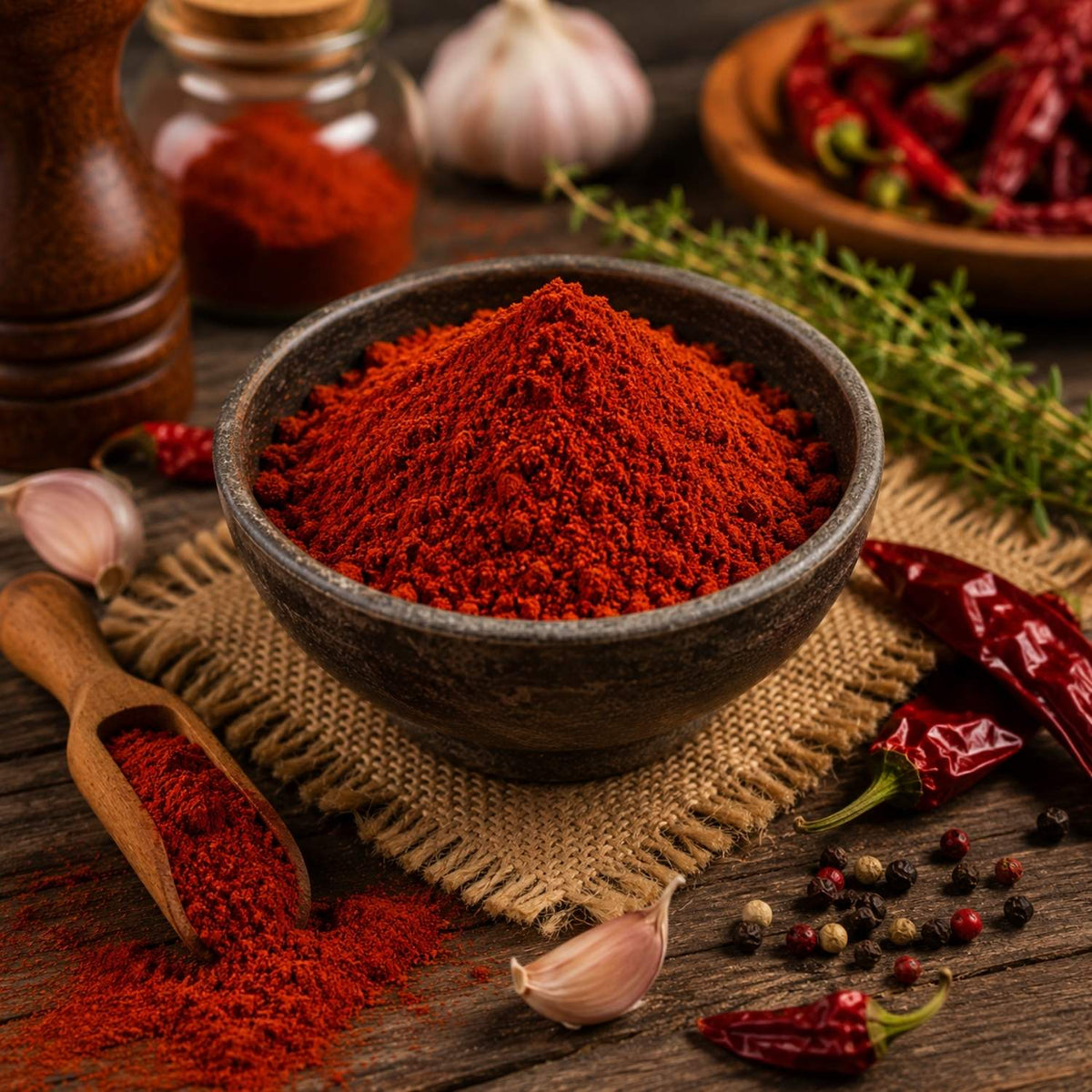 Páprica Defumada Picante em Pó
