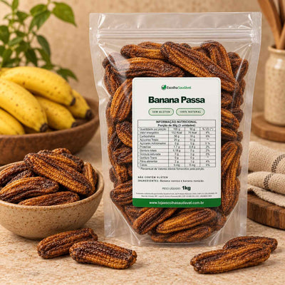 Banana Passa Desidratada Zero Açúcar