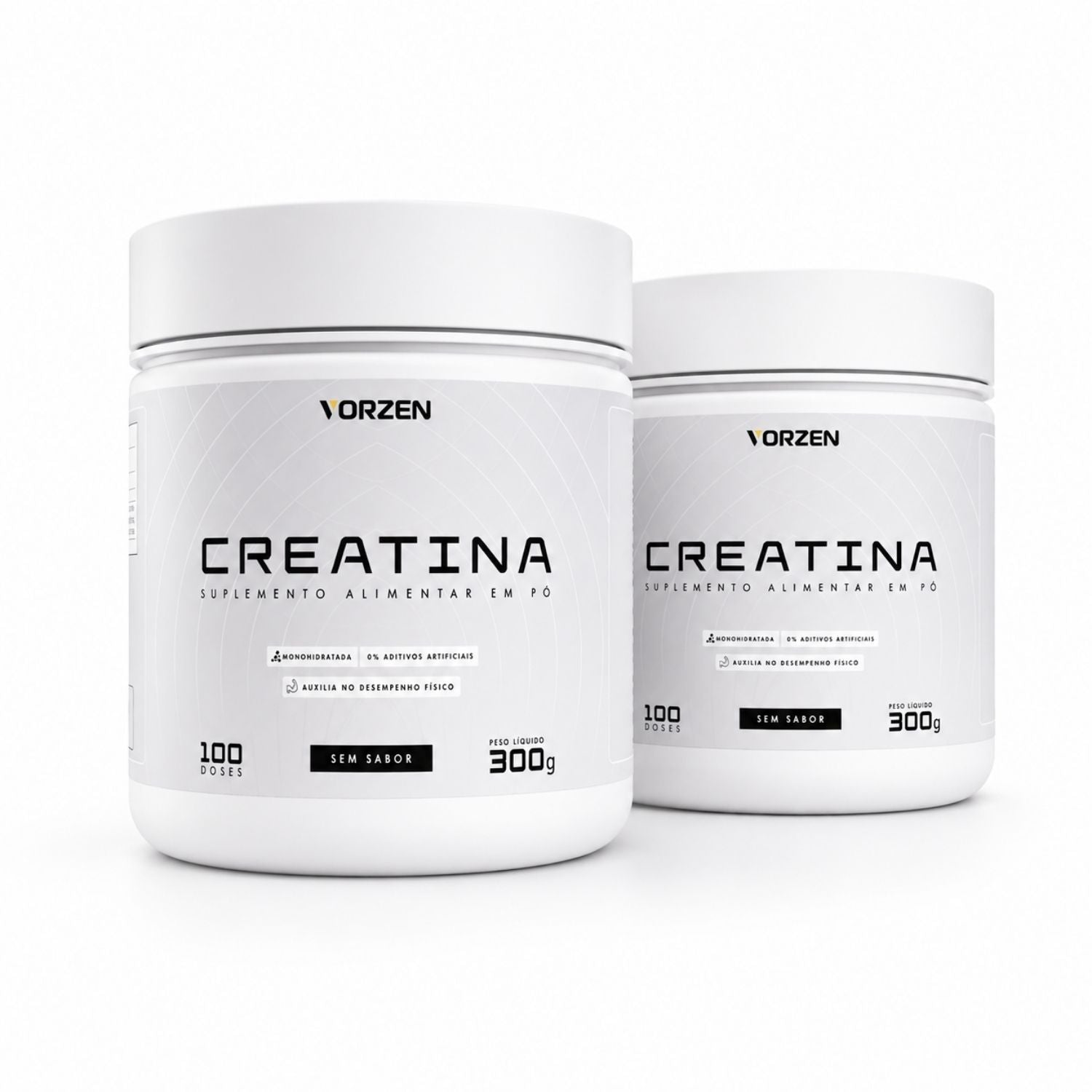 Kit 2x Creatina 100% Pura Pote 300g Vorzen