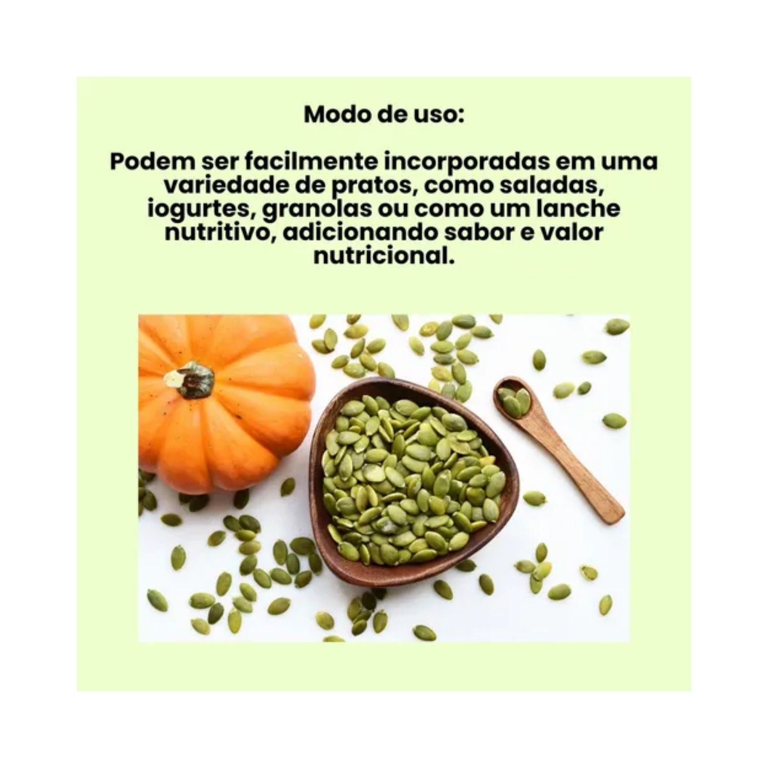 Semente de Abóbora Crua Sem Sal
