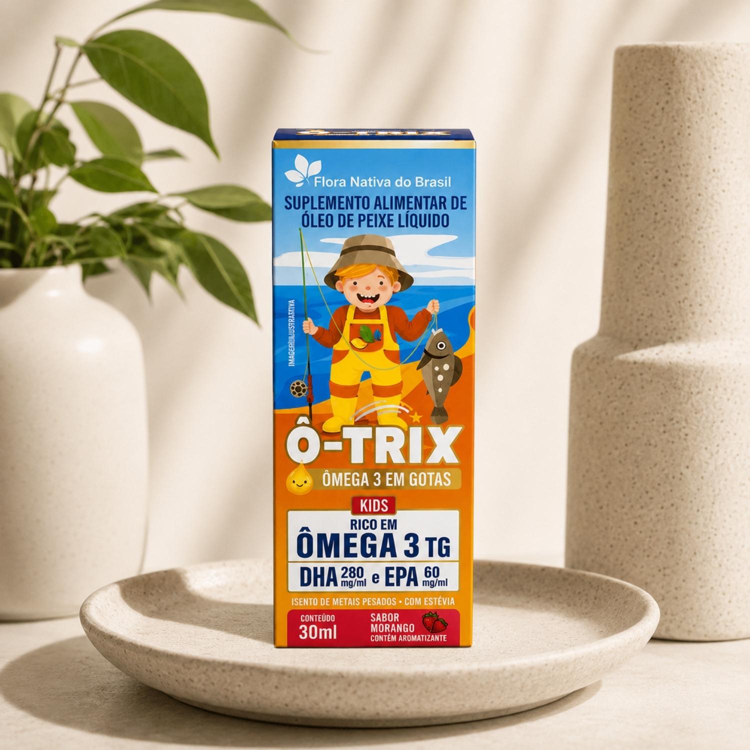 O-Trix (Ômega 3 Kids) Sabor Morango 30ml Flora Nativa