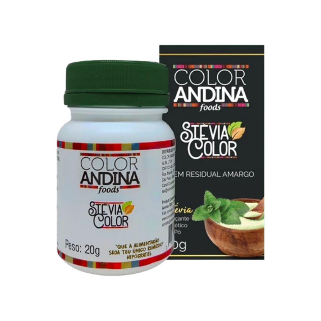 Adoçante Stevia 20g Color Andina