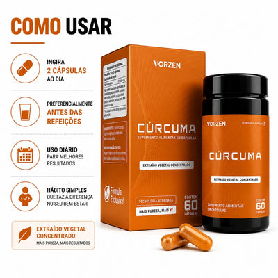 Cúrcuma 60 Cápsulas Vorzen