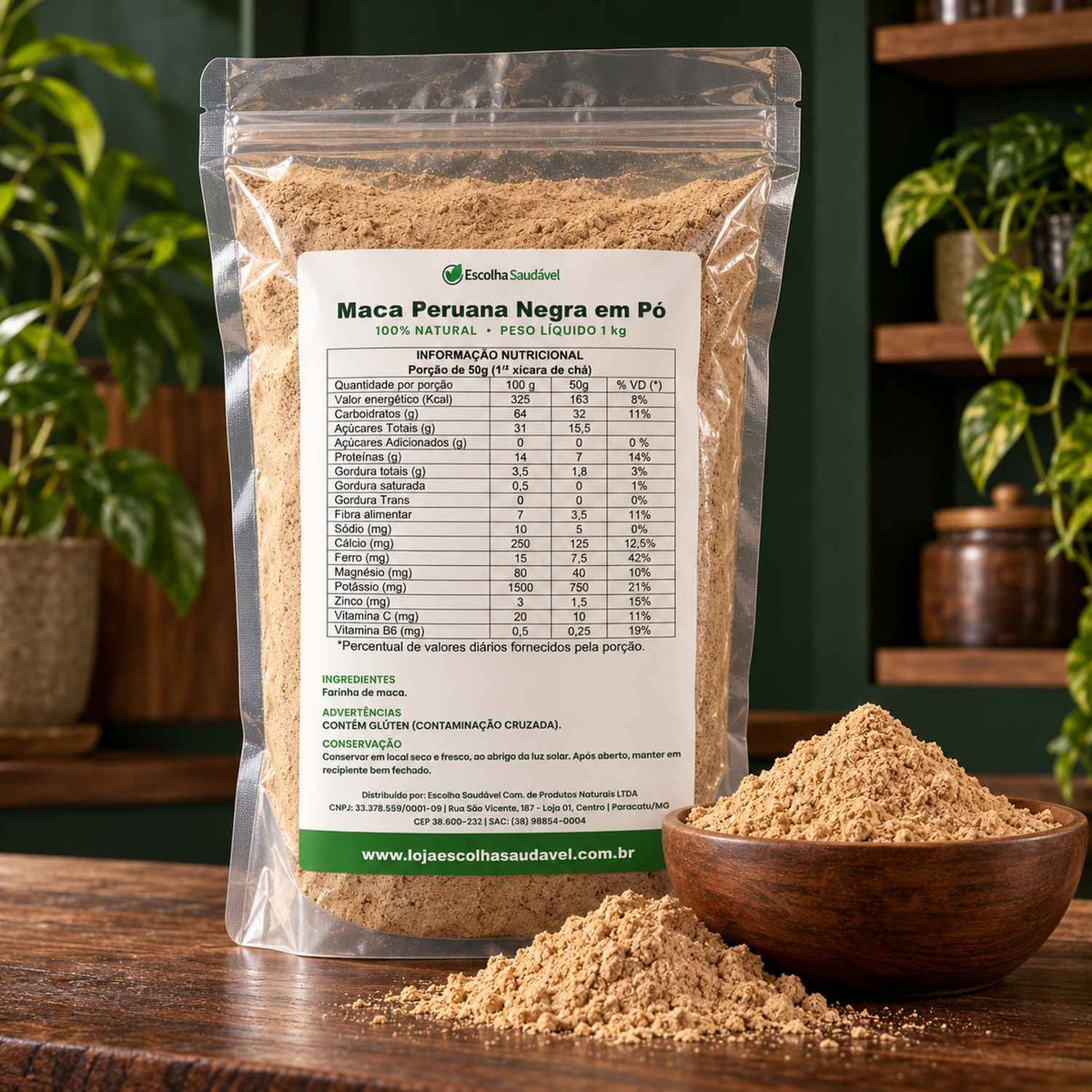 Maca Peruana Negra em Pó