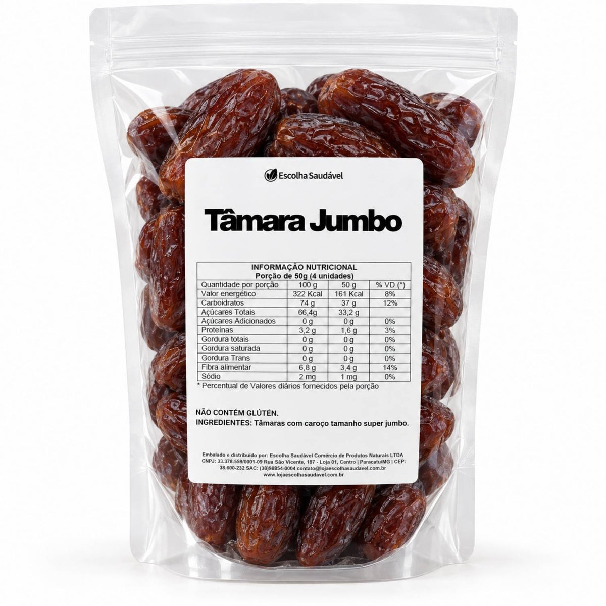 Tâmara Jumbo com Caroço