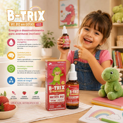 Vitamina B Infantil B-Trix Sabor Morango 20ml Flora Nativa