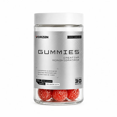 Creatina Gummies 30 Gomas Sabor Frutas Vermelhas Vorzen