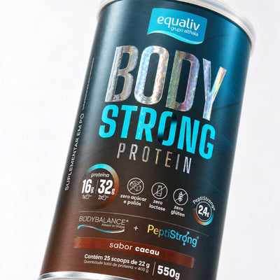 Body Strong Protein Peptistrong + Body Balance Cacau 550g Equaliv