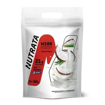 Whey Protein Concentrado W100 Refil 900g Nutrata