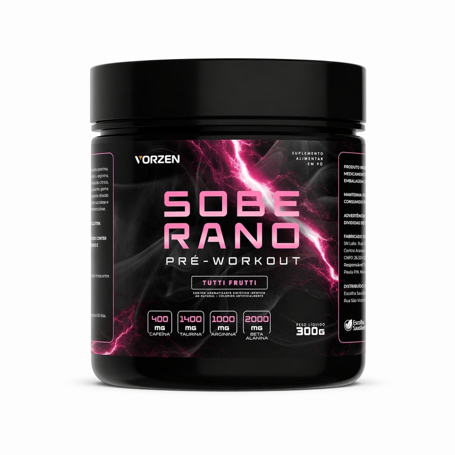 Pré Treino Soberano 300g Vorzen