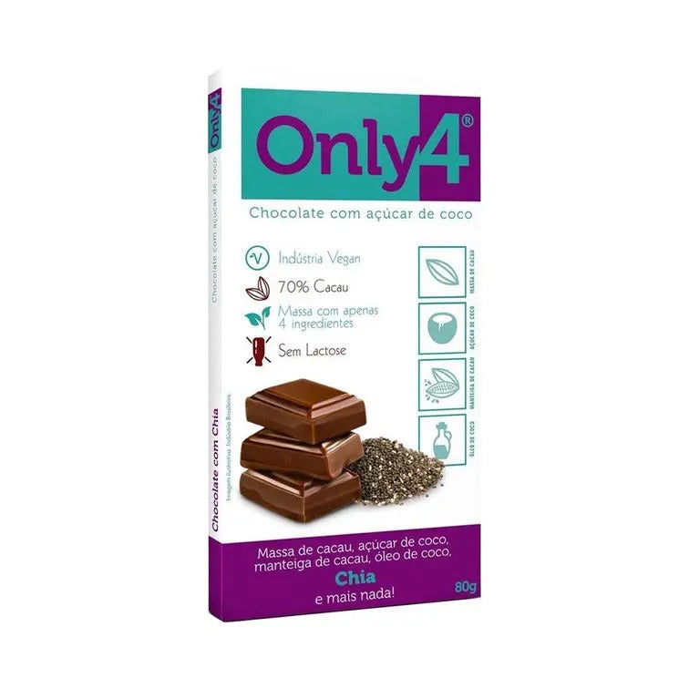 Barra de Chocolate Only4 80g (Vegano)