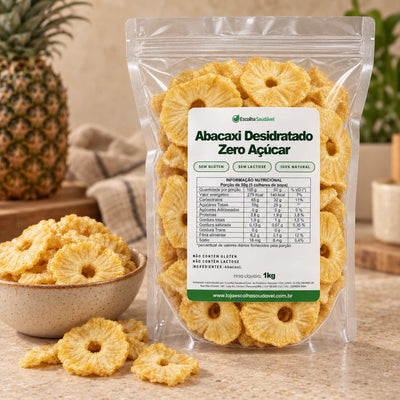 Abacaxi Desidratado Zero Açúcar