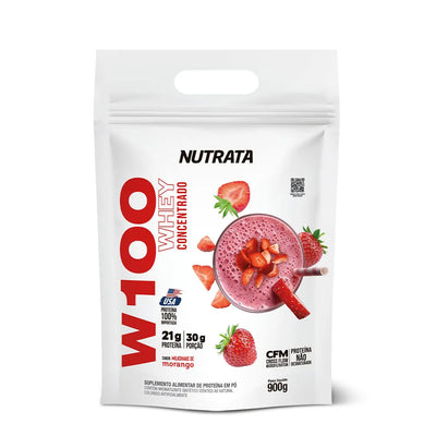 Whey Protein Concentrado W100 Refil 900g Nutrata