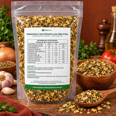 Chimichurri sem Pimenta com Alho Frito