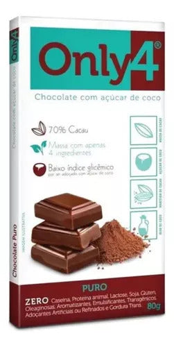 Barra de Chocolate Only4  70g (Vegano)