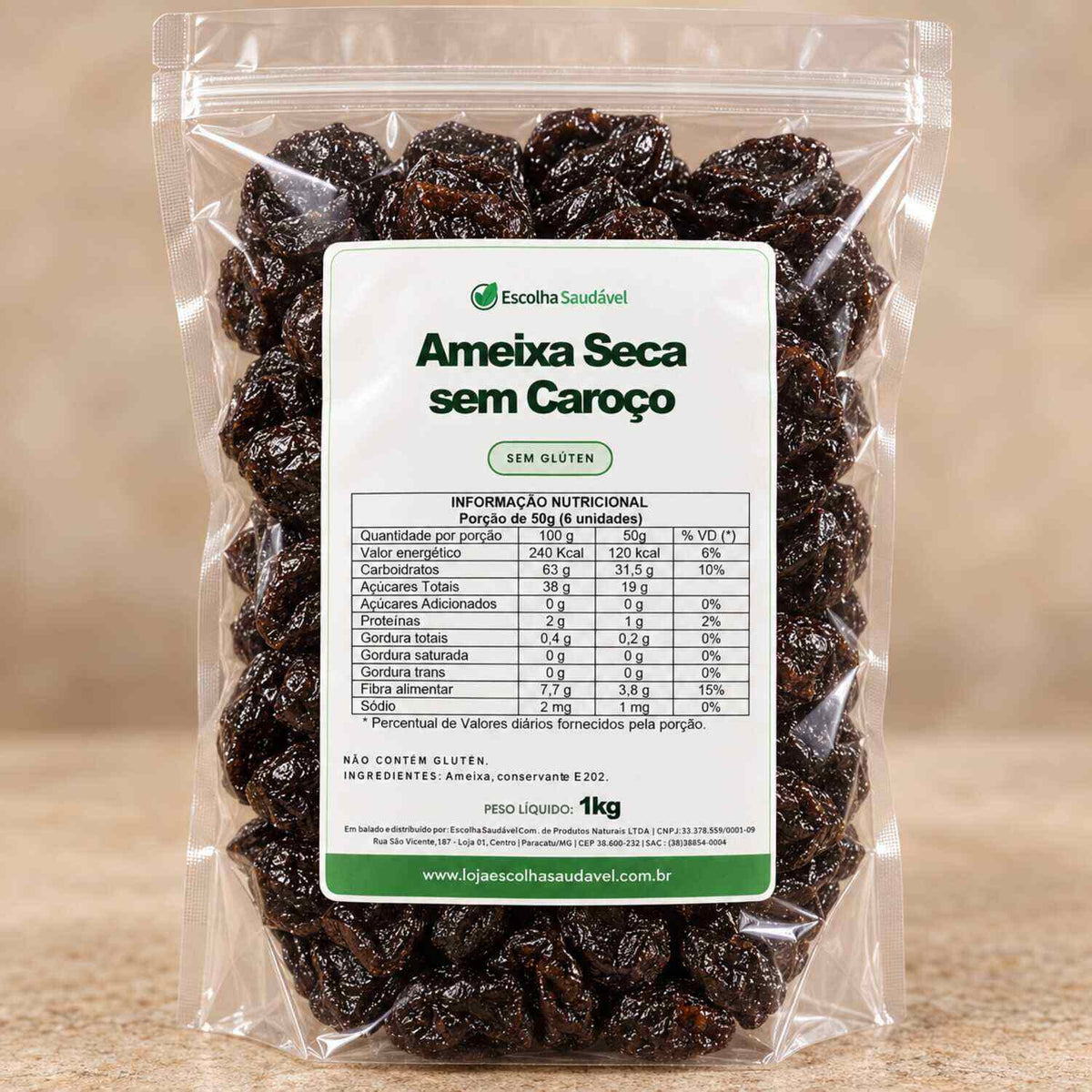 Ameixa Seca Sem Caroço