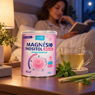 Magnésio Inositol Relax Gaba Sabor Capim Santo com Hortelã 408g