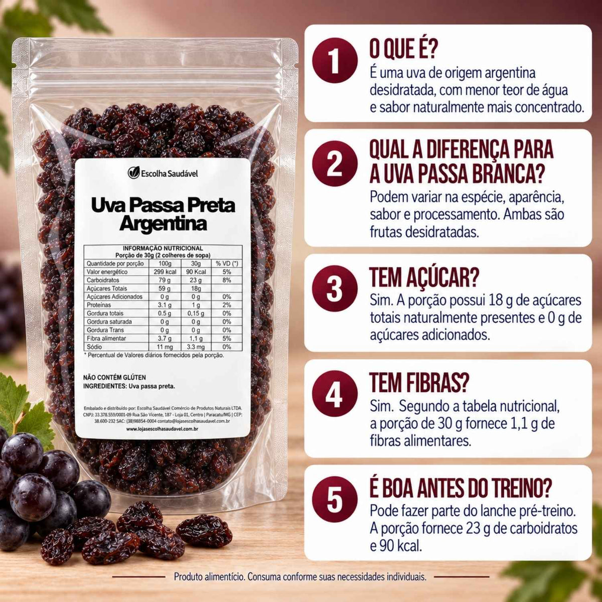 Uva Passa Preta Argentina