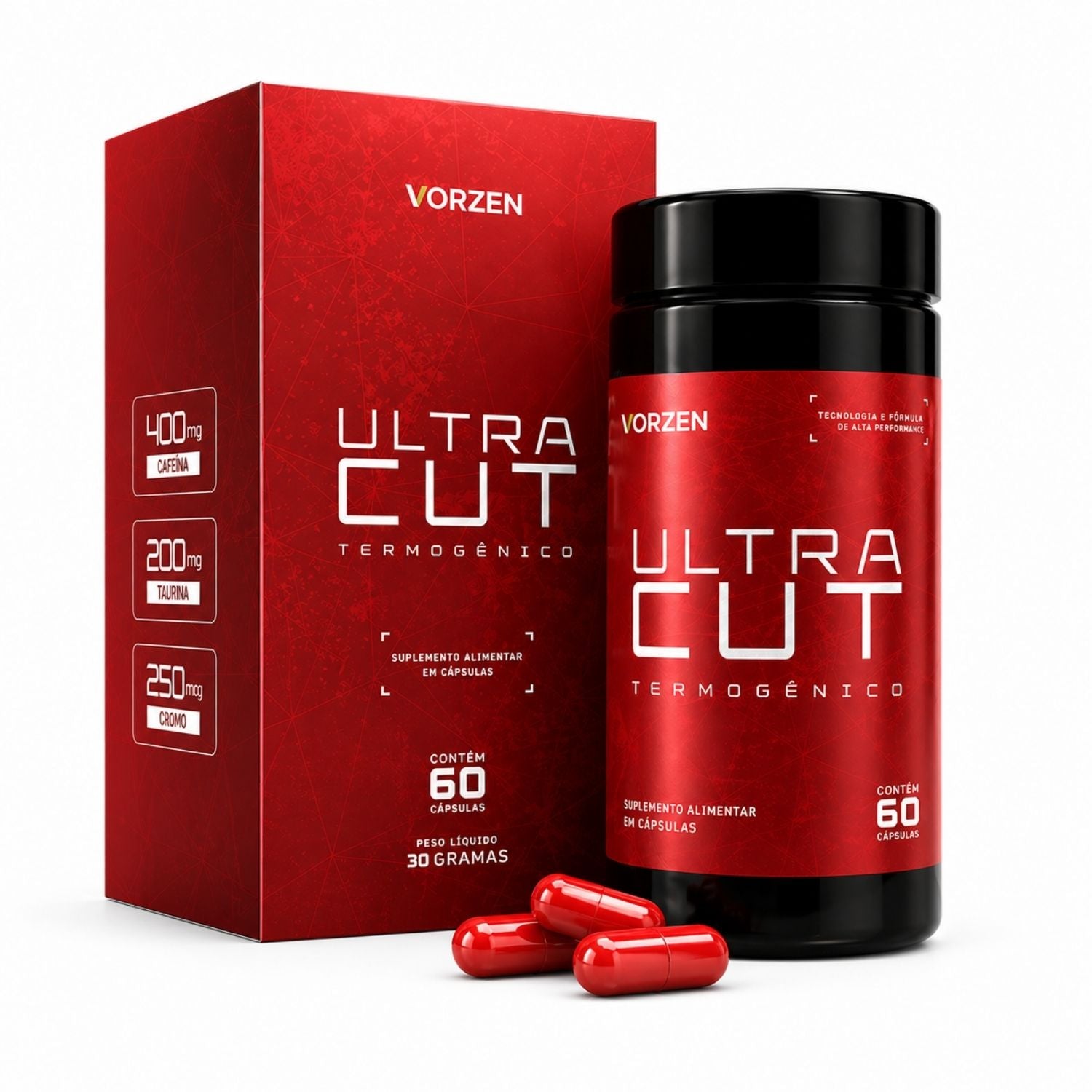 Termogênico Ultra Cut 60 Cápsulas Vorzen