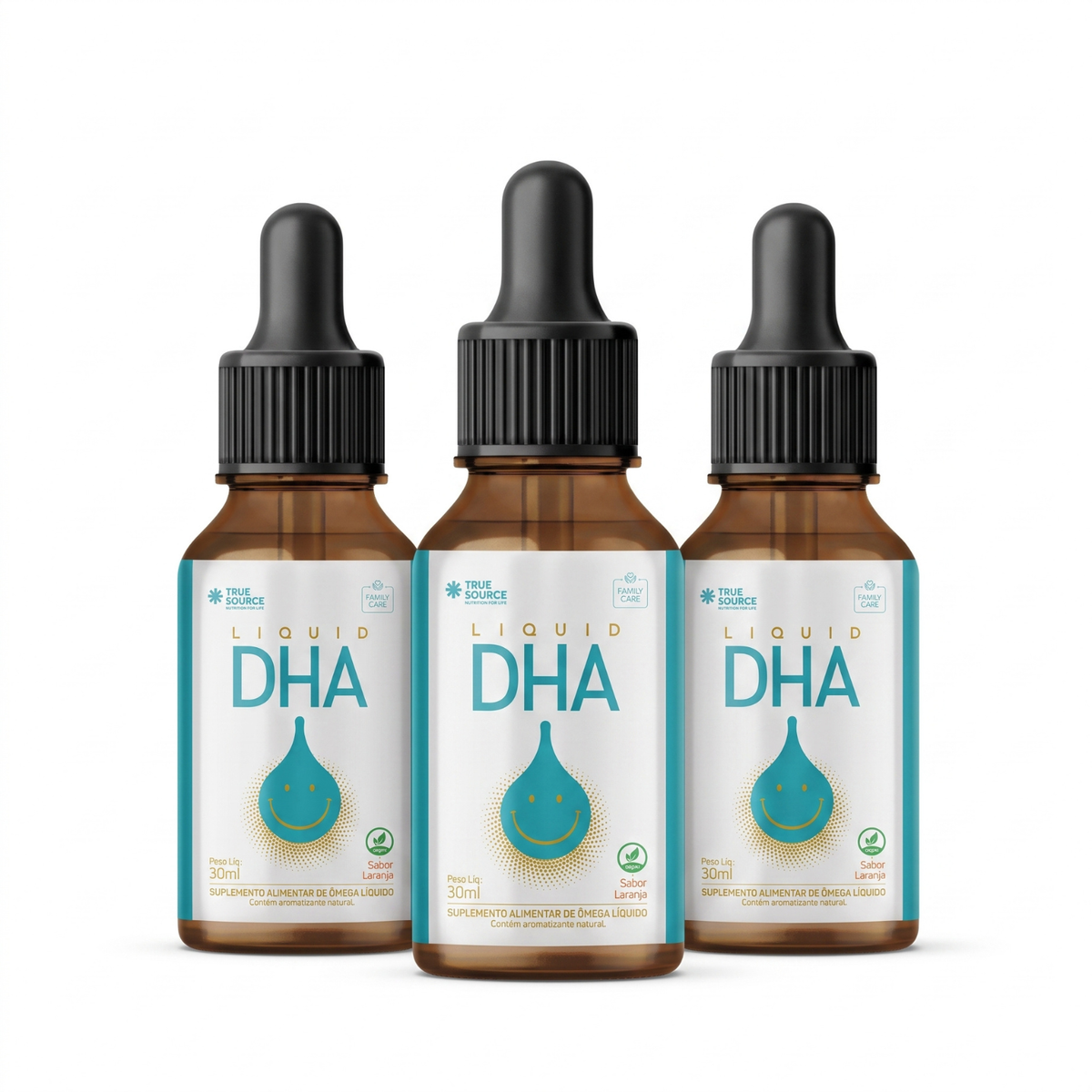 DHA Líquido em Gotas for Kids Laranja 30ml True Source