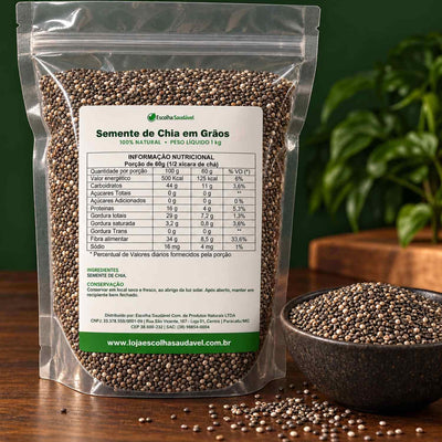 Semente de Chia em Grãos