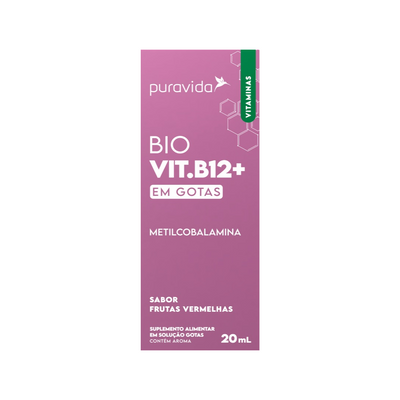 Bio Vitamina B12 Frutas Vermelhas 20ml Pura Vida