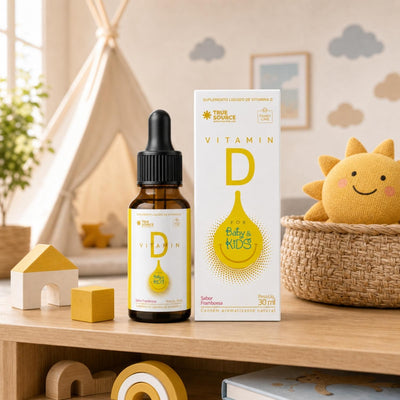 Vitamina D Líquido em Gotas for Kids Framboesa 30ml True Source