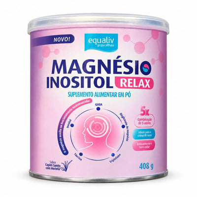 Magnésio Inositol Relax Gaba Sabor Capim Santo com Hortelã 408g