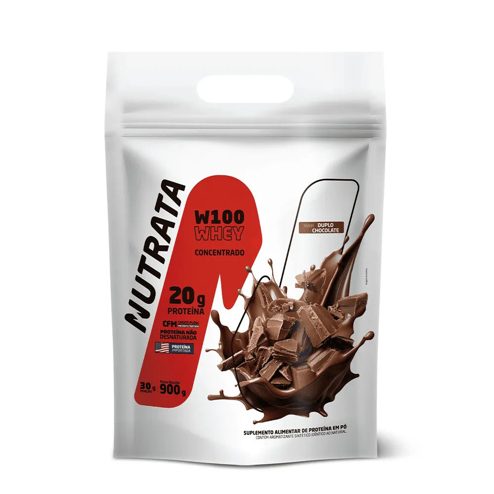 Whey Protein Concentrado W100 Refil 900g Nutrata