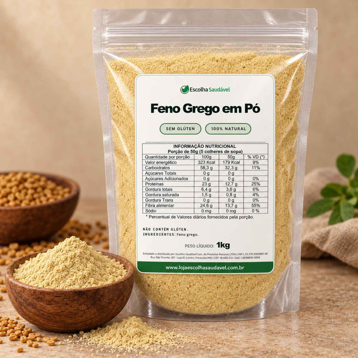 Feno Grego Em Pó