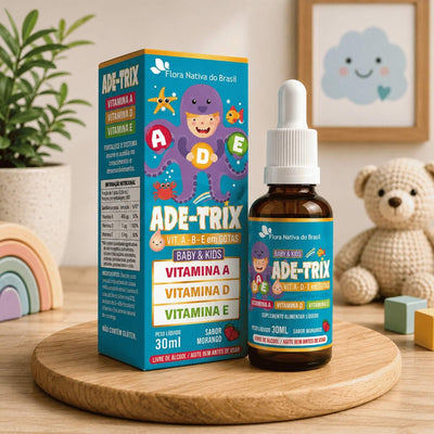 Ade Trix (Vitamina A, D, E) Sabor Morango 30ml  Flora Nativa