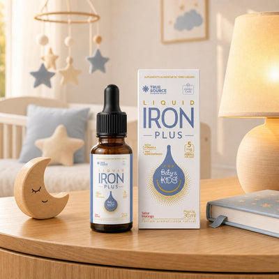 Iron Plus (Ferro Infantil) em Gotas for Kids Morango 30ml True Source