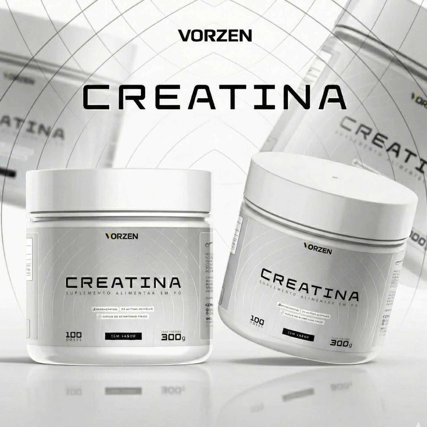 Kit 2x Creatina 100% Pura Pote 300g Vorzen