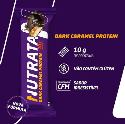 Barra de Proteina Caramel 45g Nutrata