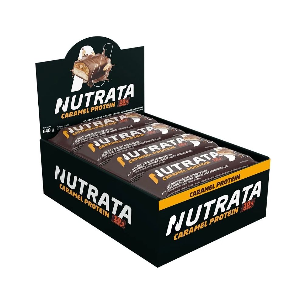 Barra de Proteina Caramel 45g Nutrata