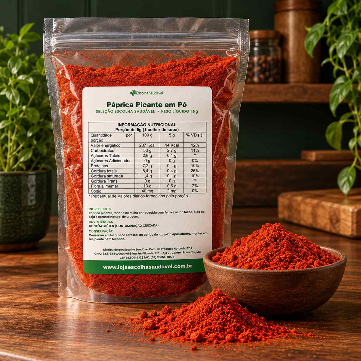 Páprica Picante em Pó